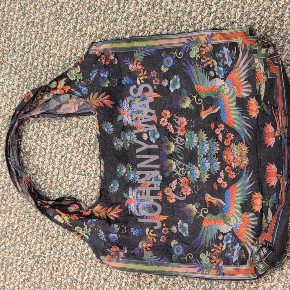 Johnny Was Foldable, Packable Thin Nylon Tote - image 2